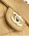 BORSA CHANEL VINTAGE MINI IN PELLE BEIGE E BACHELITE