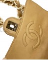BORSA CHANEL VINTAGE MINI IN PELLE BEIGE E BACHELITE