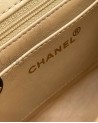 BORSA CHANEL VINTAGE MINI IN PELLE BEIGE E BACHELITE