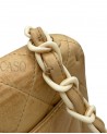 BORSA CHANEL VINTAGE MINI IN PELLE BEIGE E BACHELITE