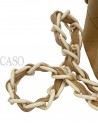 BORSA CHANEL VINTAGE MINI IN PELLE BEIGE E BACHELITE