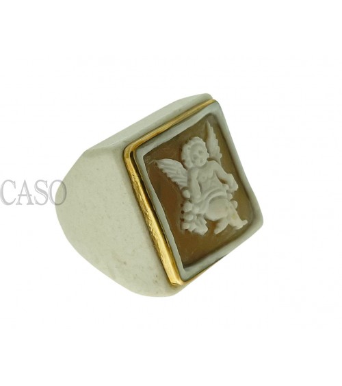ANELLO IN OSSO CON CAMMEO