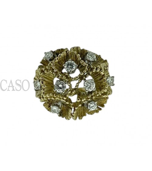 ANELLO VINTAGE  ORO GIALLO E BRILLANTI