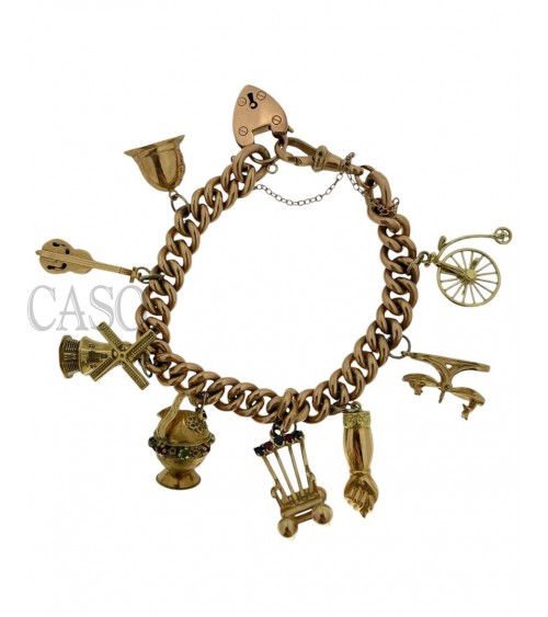 BRACCIALE VINTAGE CON CHARMS
