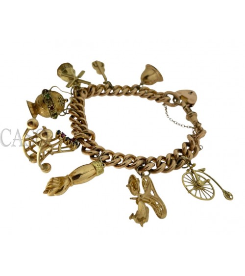 BRACCIALE VINTAGE CON CHARMS
