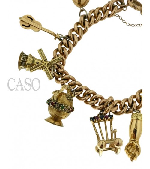 BRACCIALE VINTAGE CON CHARMS