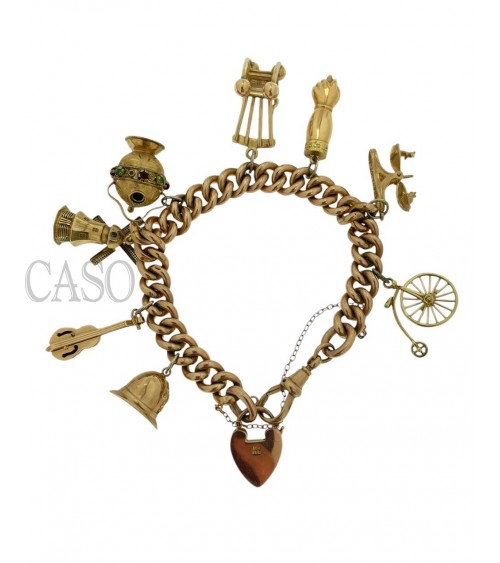 BRACCIALE VINTAGE CON CHARMS