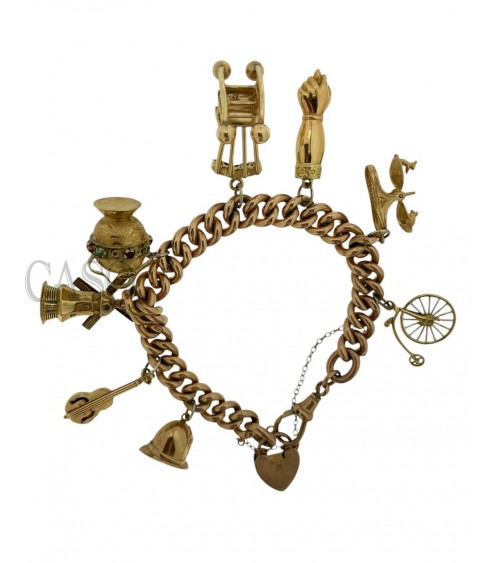 BRACCIALE VINTAGE CON CHARMS