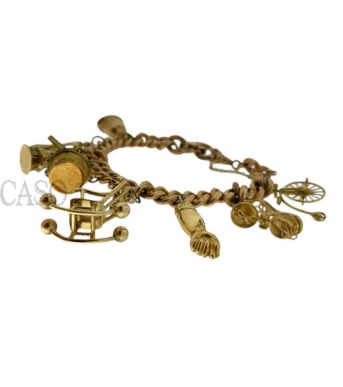 BRACCIALE VINTAGE CON CHARMS