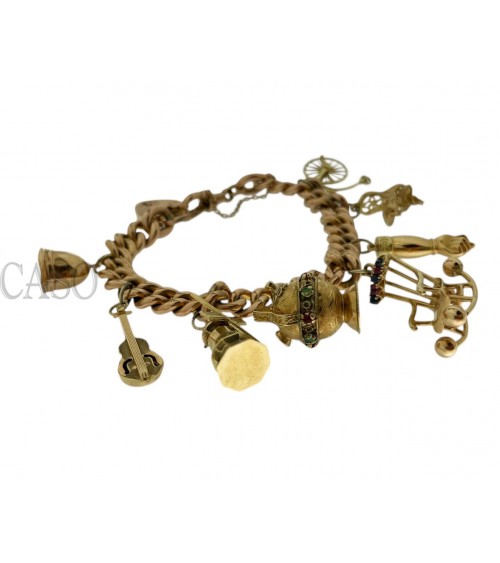 BRACCIALE VINTAGE CON CHARMS