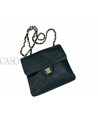 POCHETTE CHANEL VINTAGE IN PELLE VERDE