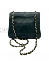 POCHETTE CHANEL VINTAGE IN PELLE VERDE