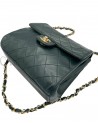 POCHETTE CHANEL VINTAGE IN PELLE VERDE
