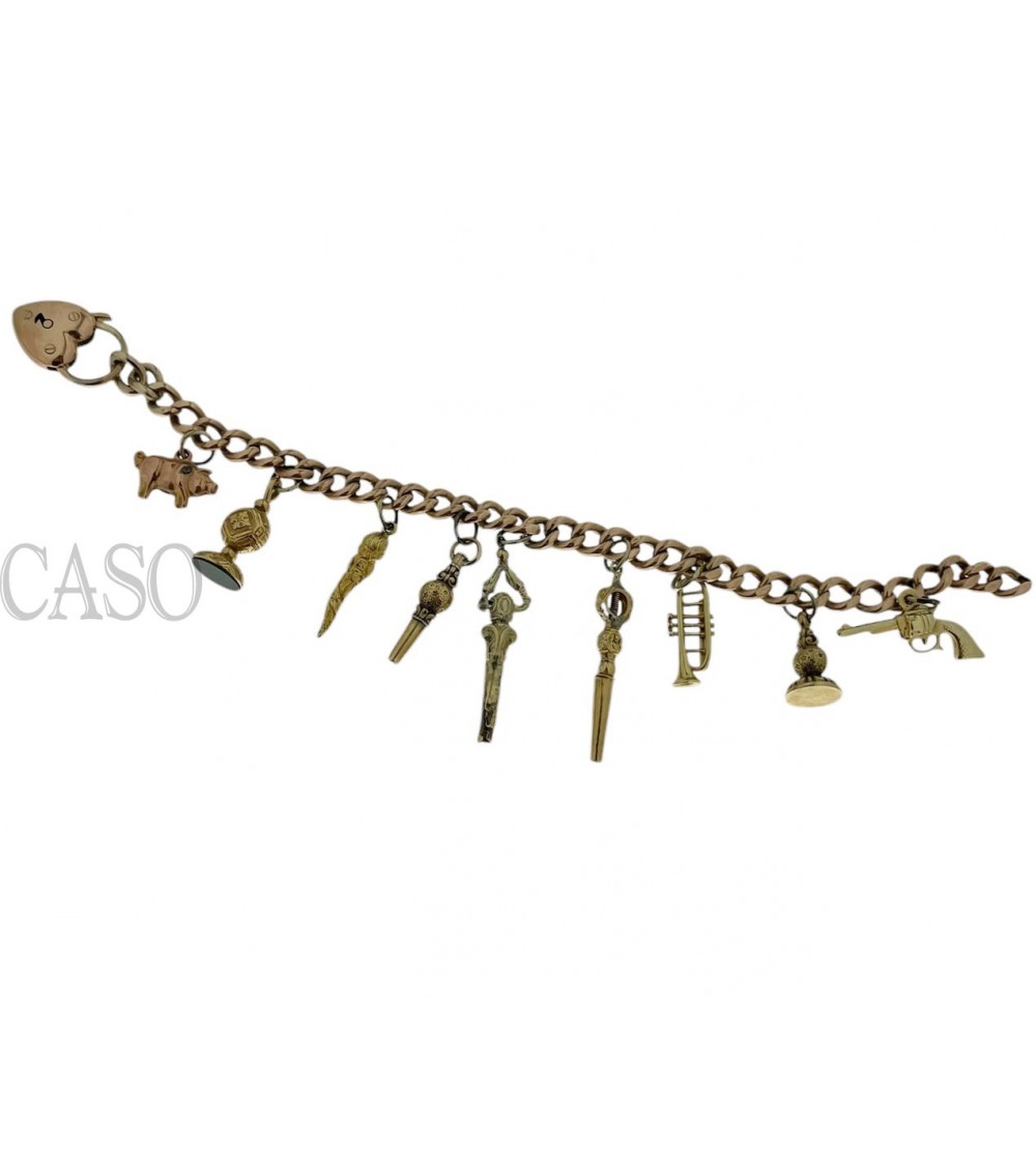 BRACCIALE IN ORO CON CHARMS