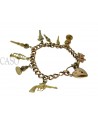 BRACCIALE IN ORO CON CHARMS