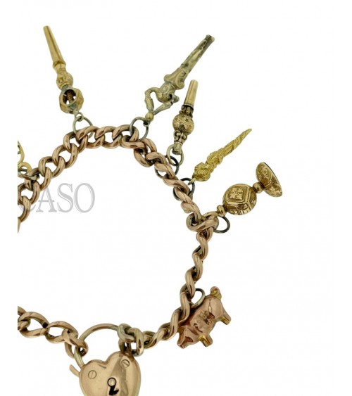BRACCIALE IN ORO CON CHARMS