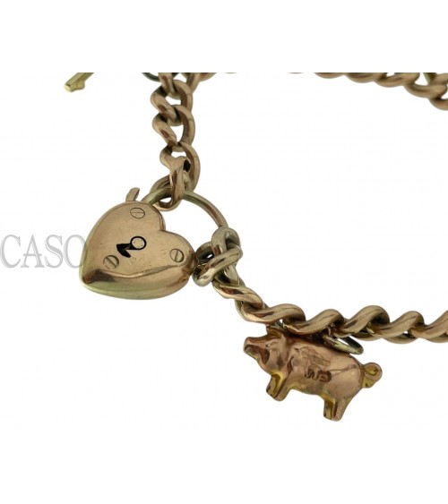 BRACCIALE IN ORO CON CHARMS