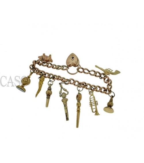 BRACCIALE IN ORO CON CHARMS