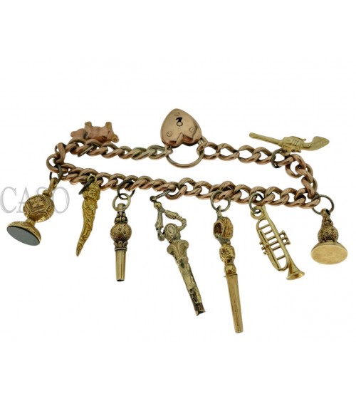 BRACCIALE IN ORO CON CHARMS