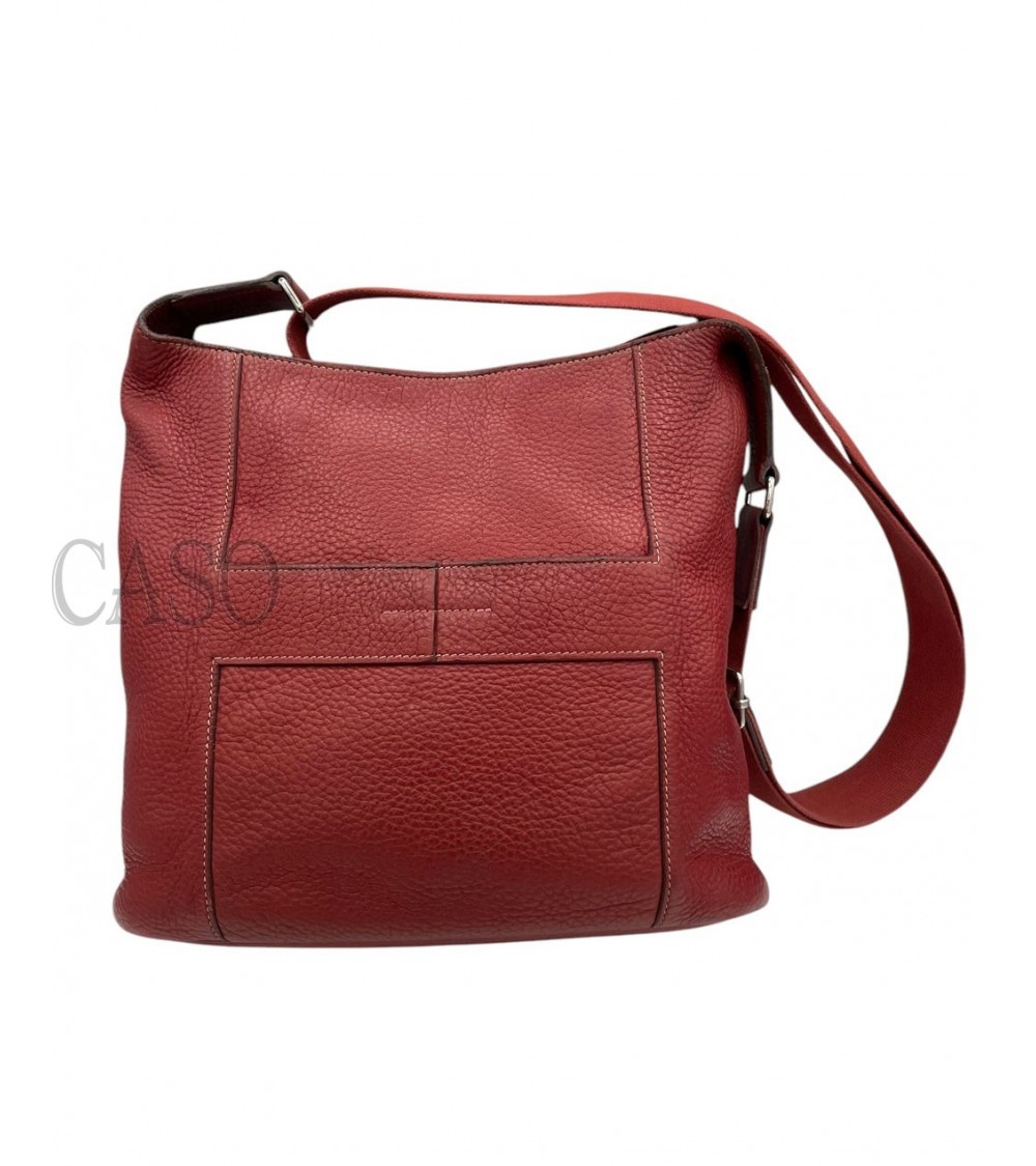 HERMES GOOD NEWS PELLE HERMES ROUGE GRENAT