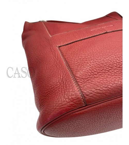 HERMES GOOD NEWS PELLE HERMES ROUGE GRENAT