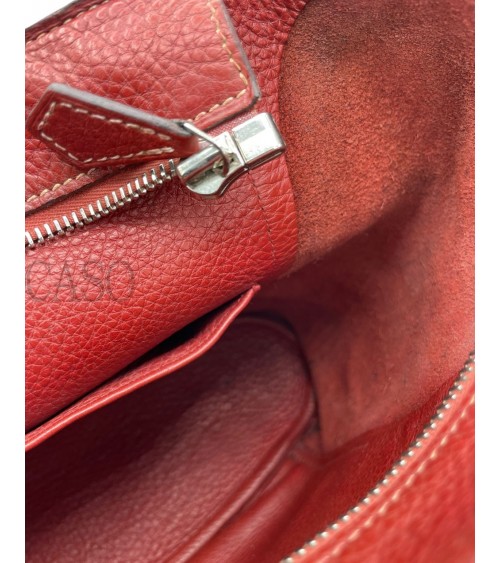 HERMES GOOD NEWS PELLE HERMES ROUGE GRENAT