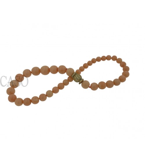 GIROCOLLO CORALLO ROSA E BRILLANTI