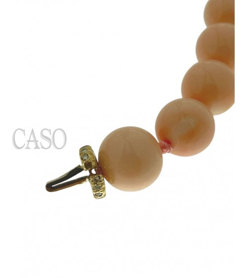 GIROCOLLO CORALLO ROSA E BRILLANTI