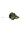 ANELLO VINTAGE ORO GIALLO BRILLANTI E ZAFFIRI
