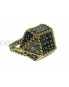 ANELLO VINTAGE ORO GIALLO BRILLANTI E ZAFFIRI