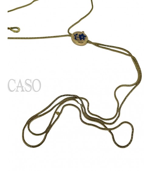 ANTICO SALISCENDI IN ORO CON SMALTI