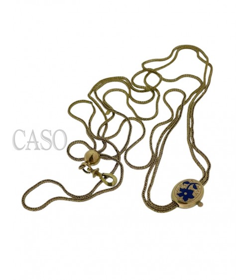 ANTICO SALISCENDI IN ORO CON SMALTI