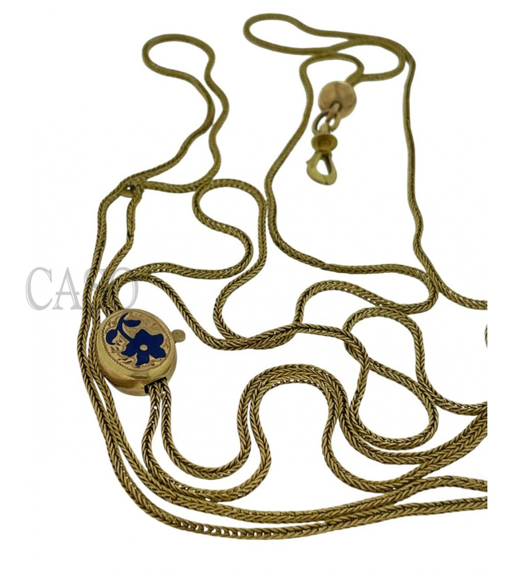 ANTICO SALISCENDI IN ORO CON SMALTI