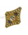 SPILLA VINTAGE IN ORO CON SMALTI ANTONIO TRIUNFO