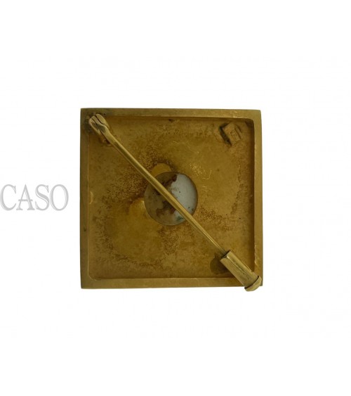 SPILLA VINTAGE IN ORO CON SMALTI