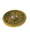 SPILLA VINTAGE IN ORO CON SMALTI ANTONIO TRIUNFO NAPOLI