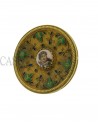 SPILLA VINTAGE IN ORO CON SMALTI ANTONIO TRIUNFO NAPOLI