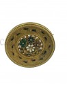 SPILLA VINTAGE IN ORO GIALLO CON SMALTI