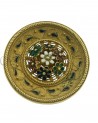 SPILLA VINTAGE IN ORO GIALLO CON SMALTI