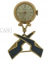 SPILLA OROLOGIO VINTAGE IN ORO E SMALTO