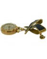 SPILLA OROLOGIO VINTAGE IN ORO E SMALTO