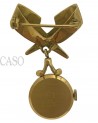 SPILLA OROLOGIO VINTAGE IN ORO E SMALTO