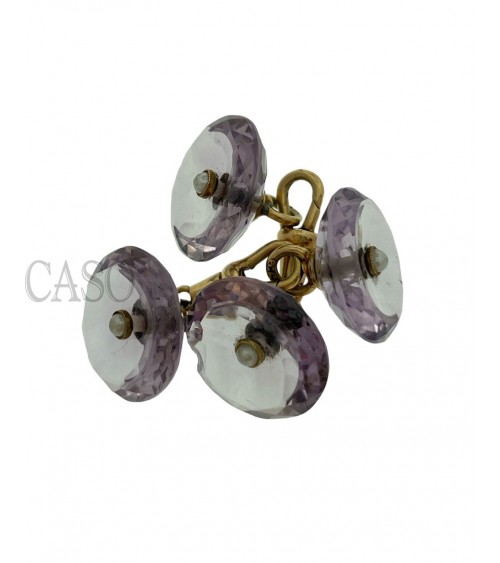 GEMELLI DA POLSO DI AMETISTE
