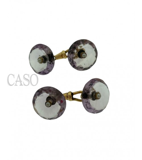 GEMELLI DA POLSO DI AMETISTE