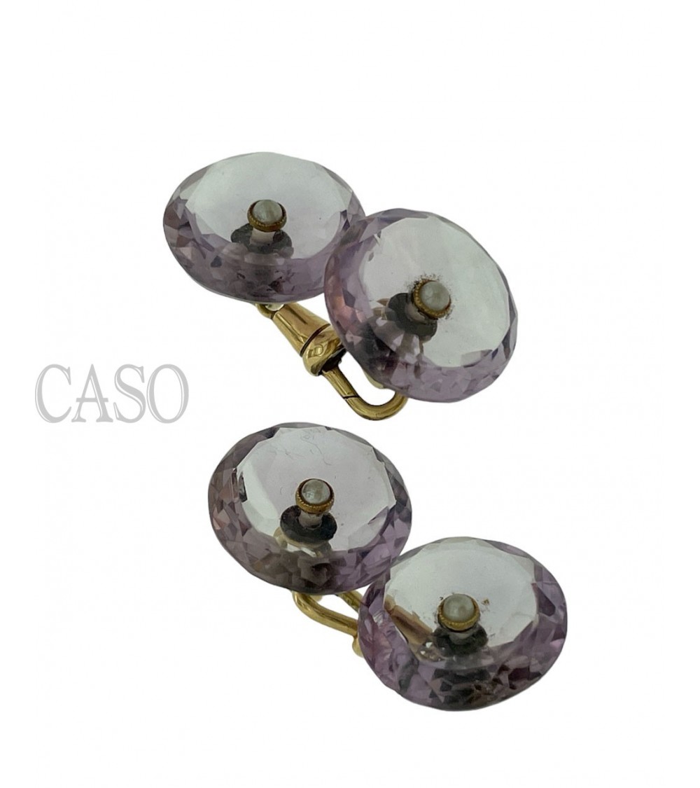 GEMELLI DA POLSO DI AMETISTE