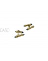 YELLOW GOLD AND SAPPHIRE VINTAGE CUFFLINKS