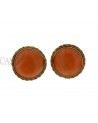 ORECCHINI VINTAGE CORALLO E ORO