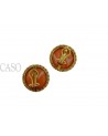ORECCHINI VINTAGE CORALLO E ORO