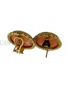 ORECCHINI VINTAGE CORALLO E ORO