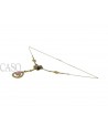 GIROCOLLO VINTAGE CON PENDENTE BRILLANTI E ZAFFIRI